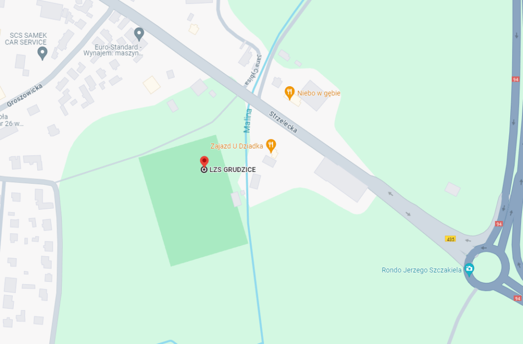 Mapa z lokalizacją klubu LZS Grudzice